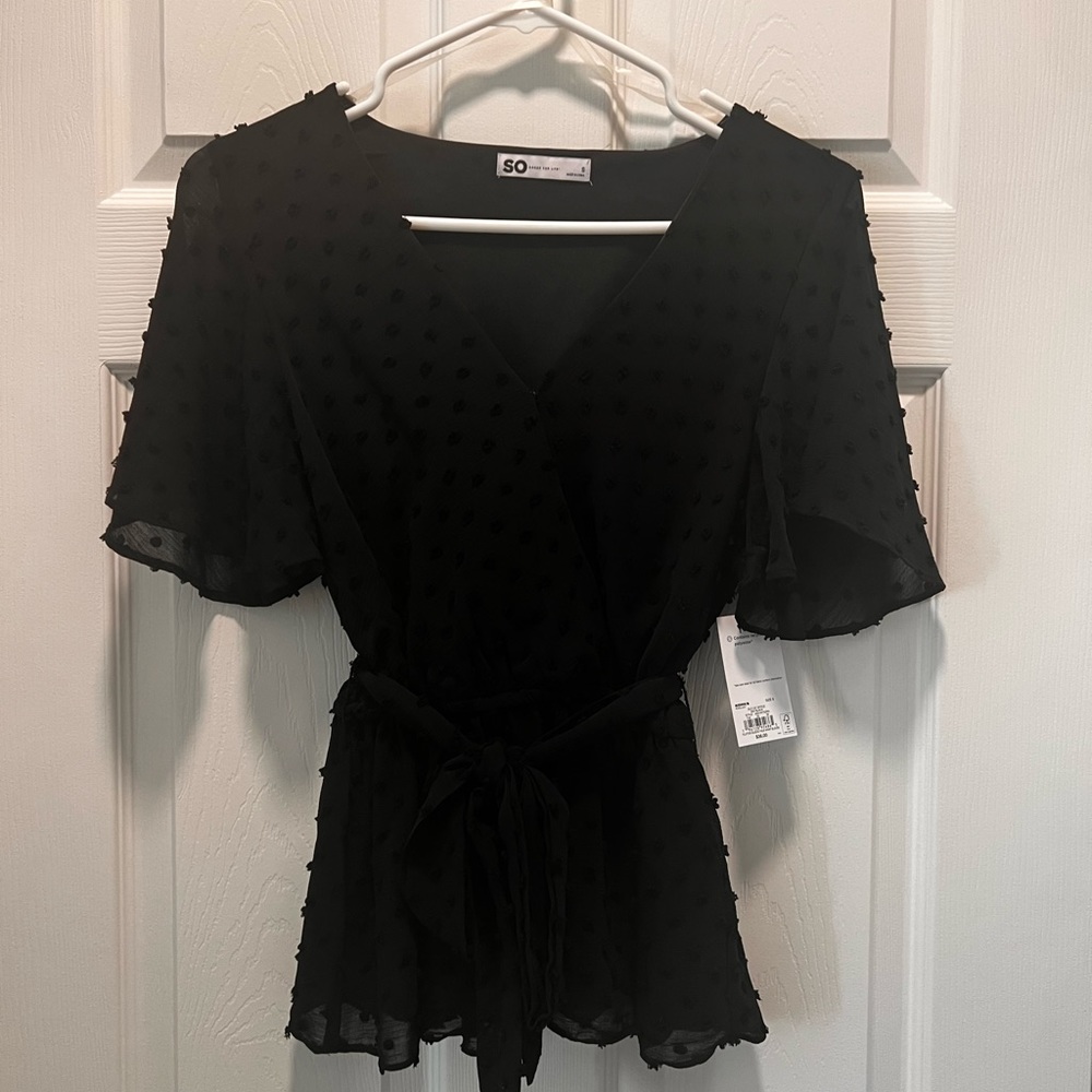Blouse, brand new, black, size small
